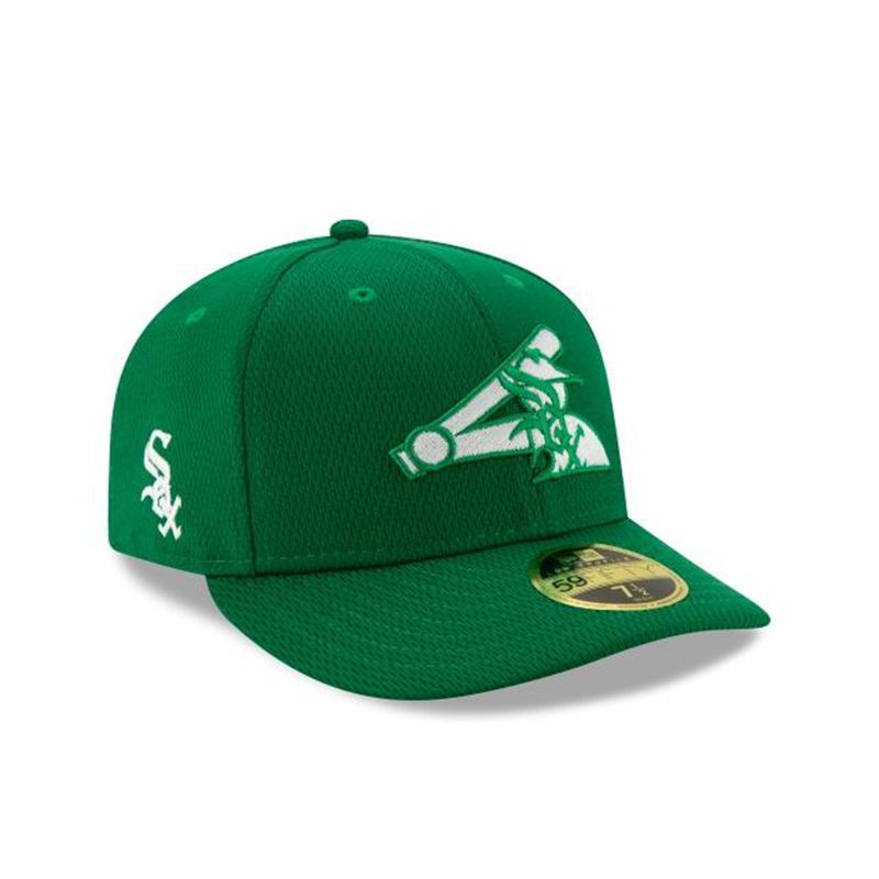 MLB Chicago White Sox St Patricks Day Low Profile 59Fifty Fitted (FNR2198) - Green New Era Caps